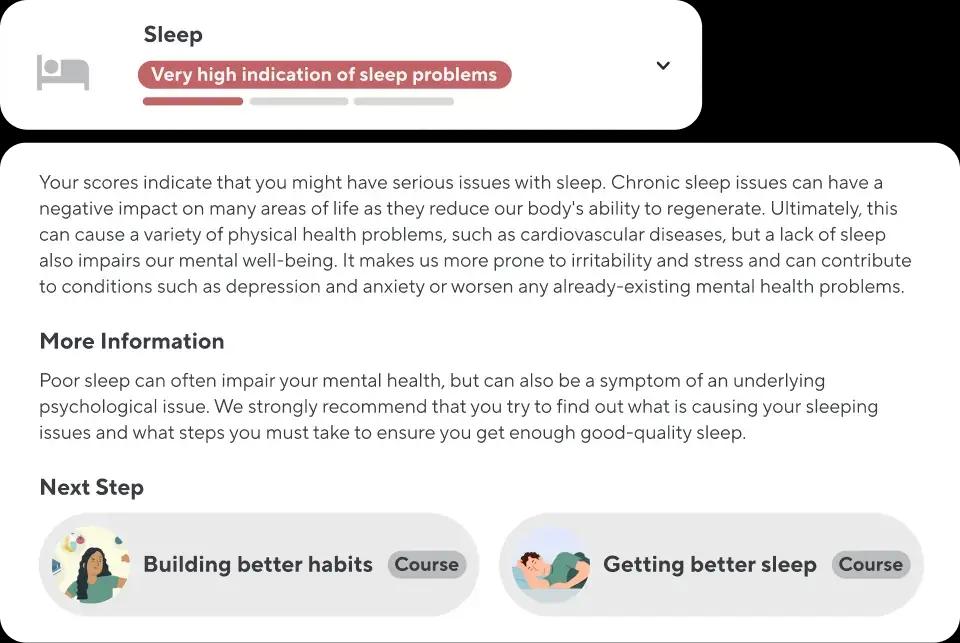 Rekommendation för en anställd som visar tecken på dålig sömn